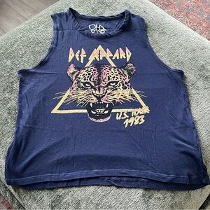 Women’s Navy Blue Graphic Tank Top